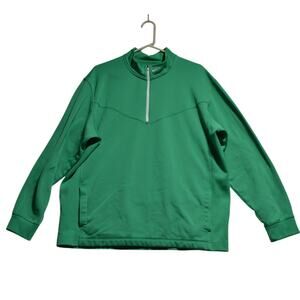 Nike Golf Tour Performance Green Quarter Zip Pullover Size XXL